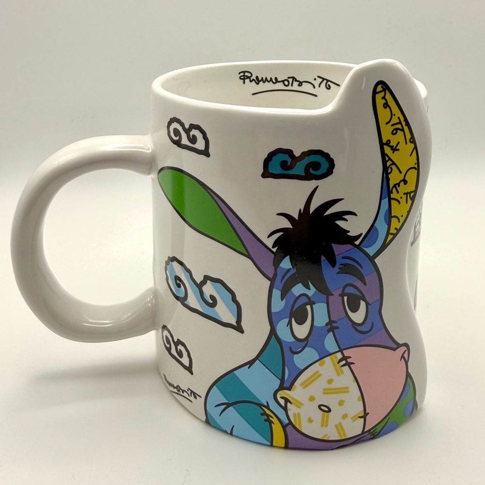 Disney-Britto-Eeyore-Collectable Artist-Coffee Mug-2018-EUC